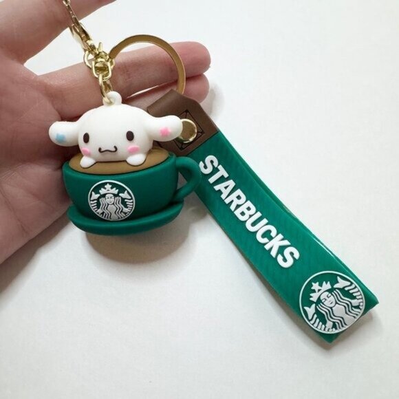 Cute cinnamaroll Cup Starbucks Keychain Green - Picture 4 of 5